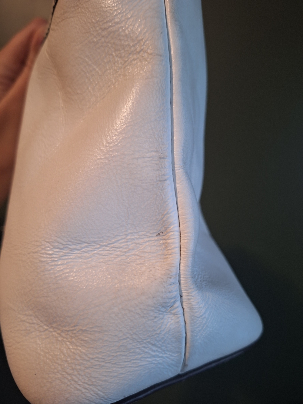 Etienne Aigner Cream Shoulder Bag with Ring Accent - Picture 8 of 10